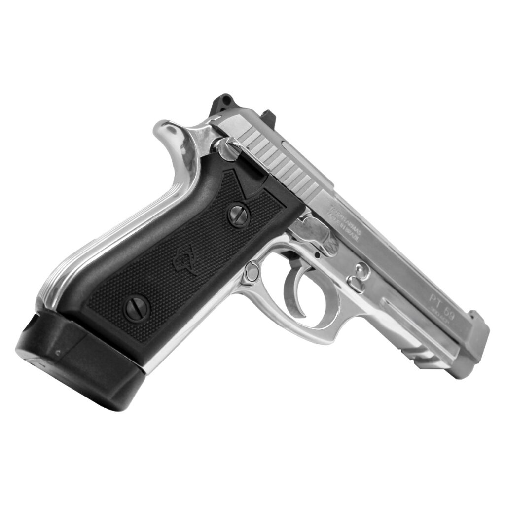 Pistola Taurus PT59S Cal. .380 Inox Fosco com Zarelho