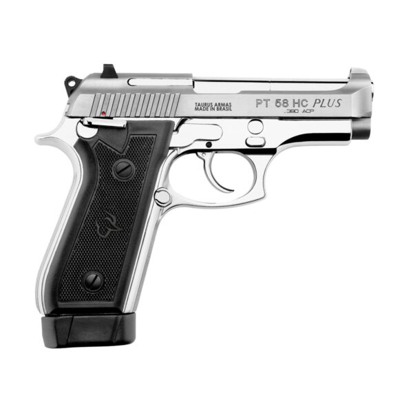 Pistola Taurus PT58 HC Plus Cal. .380 Inox (3 Carregadores)