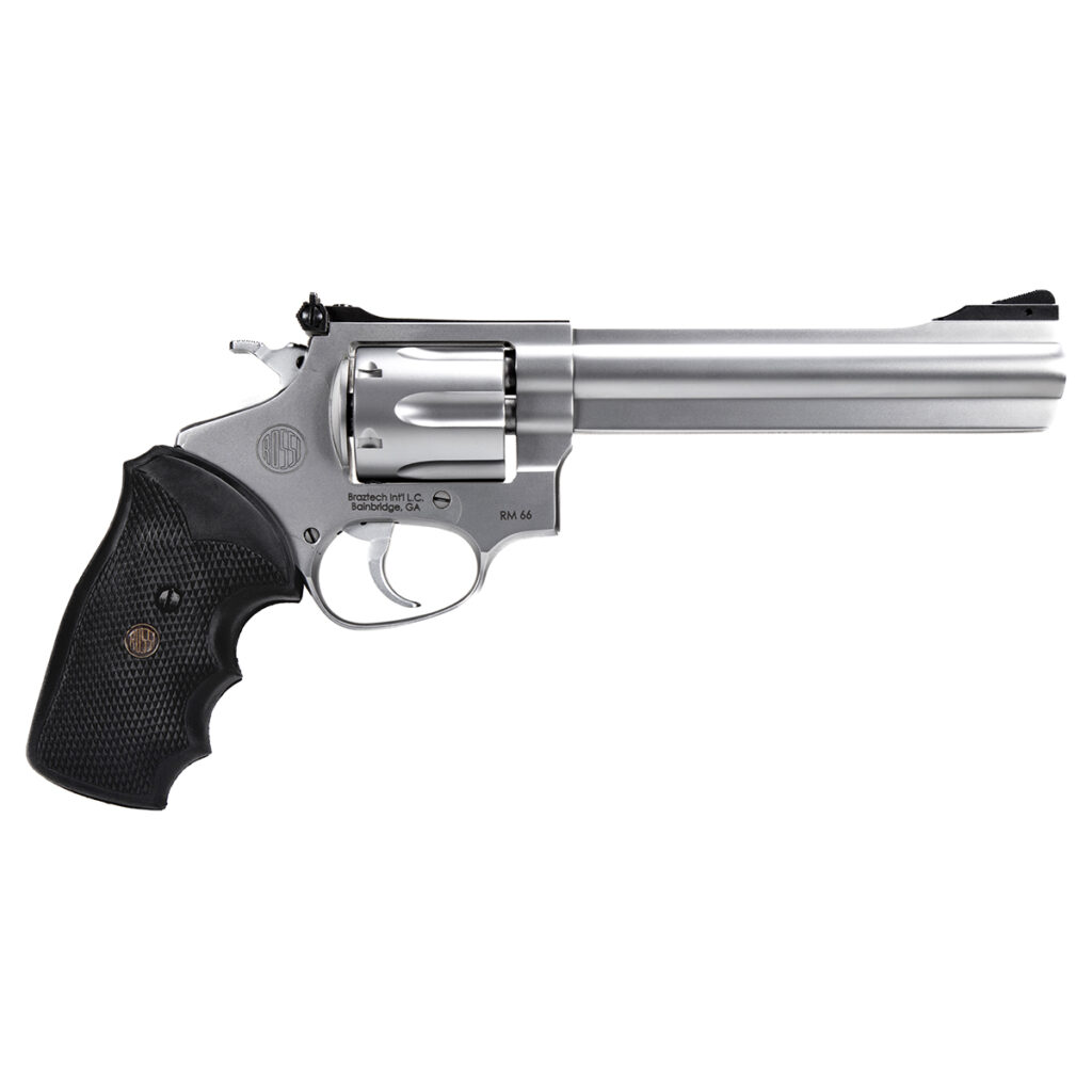 Revólver Rossi RM66 Cal. .38 SPL e .357 Mag Inox Semi Brilho