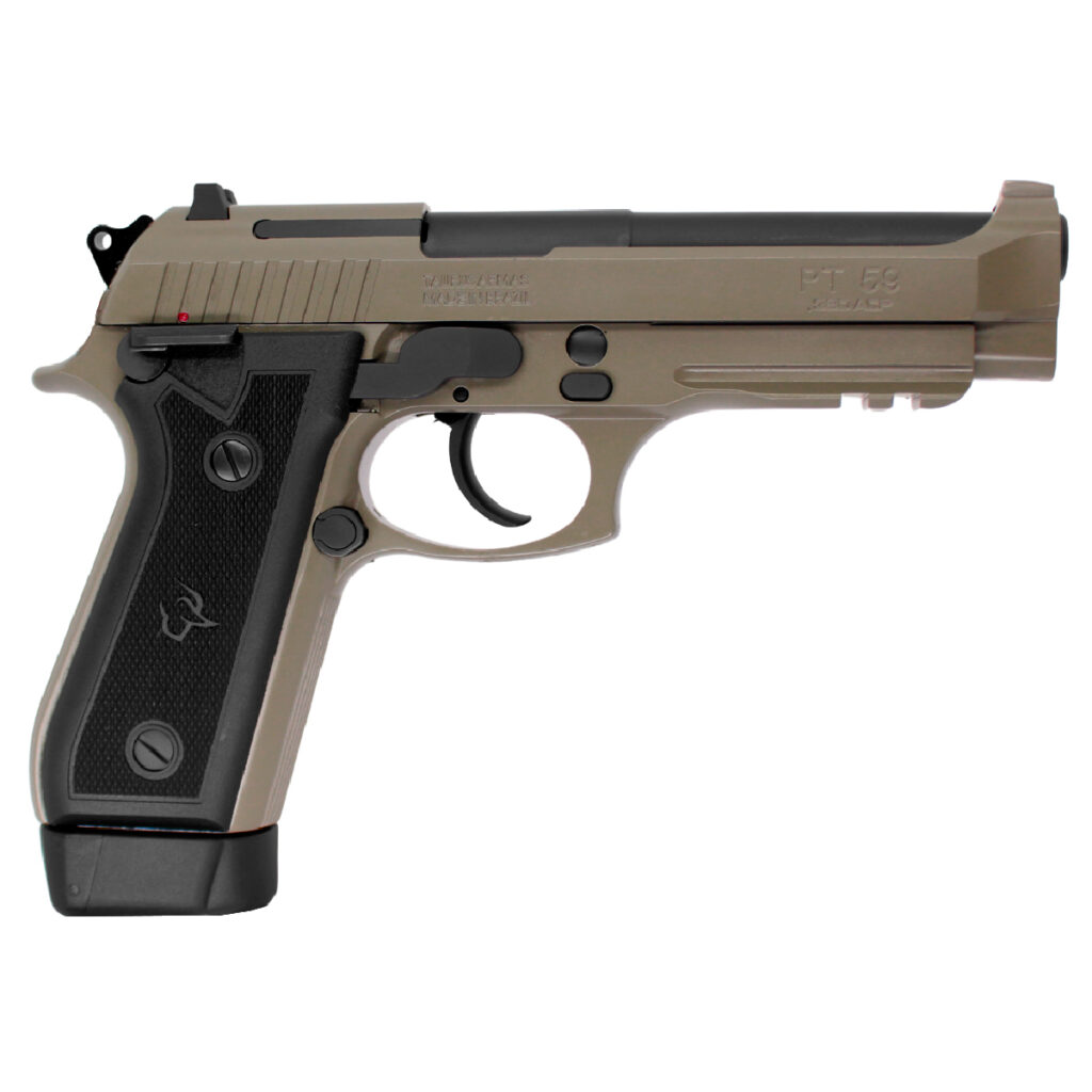 Pistola Taurus PT59S Cal. .380 CFO FDE Flat Dark Earth (Marrom)