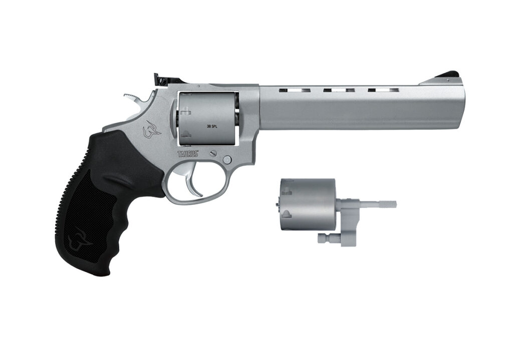 Revólver Taurus 832 Tracker Cal. .38 SPL / .380 ACP Inox Fosco 6,5"