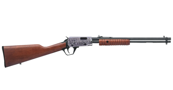 Rifle CBC Pump Action 18” Série Classic Oxidado Coronha de Madeira Cal. .22 LR