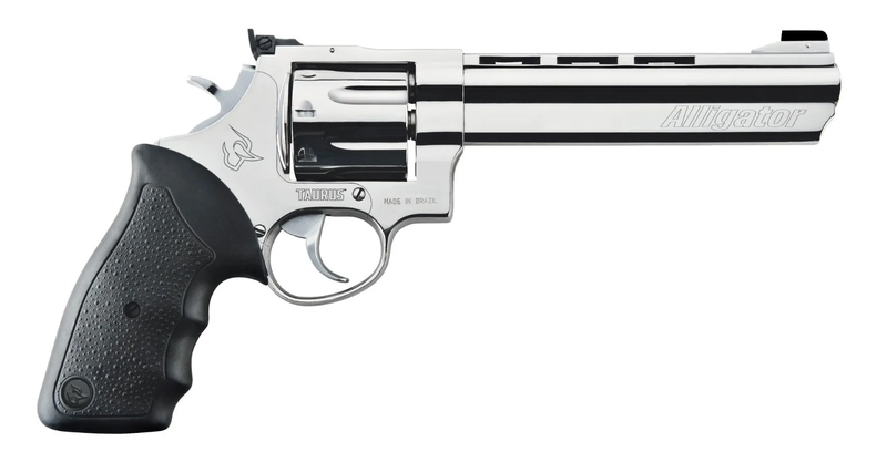 Revólver Taurus RT838 Alligator 6,5" Cal. .38 SPL Inox Alto Brilho