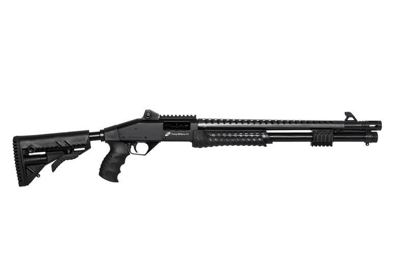 Pré-venda — Espingarda CBC Military 3.0 Coronha Retrátil Calibre 12 / 19” com Acessórios
