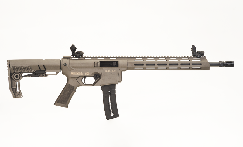 Rifle CBC 7022 Delta 14,5” 25 Tiros CK Tungstênio Cal. .22 LR Samburá 40 Anos e 100 Anos CBC