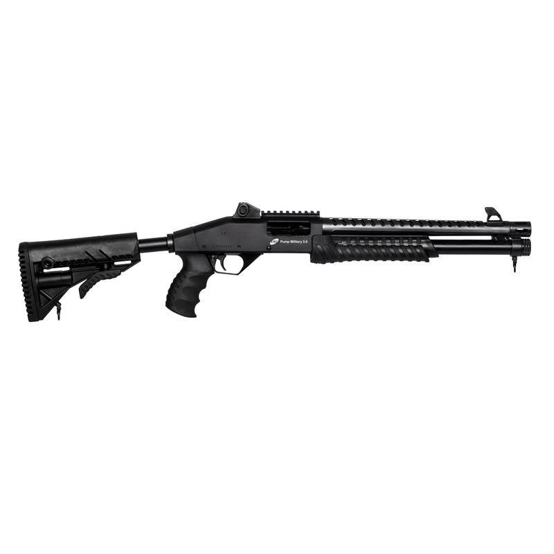 Espingarda CBC Military 3.0 Coronha Retrátil Calibre 12 / 14” com Acessórios