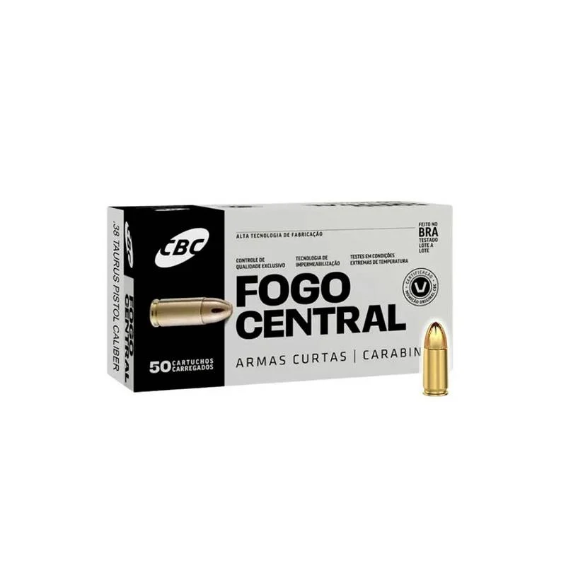 Munição CBC .38 TPC ETOG 124gr