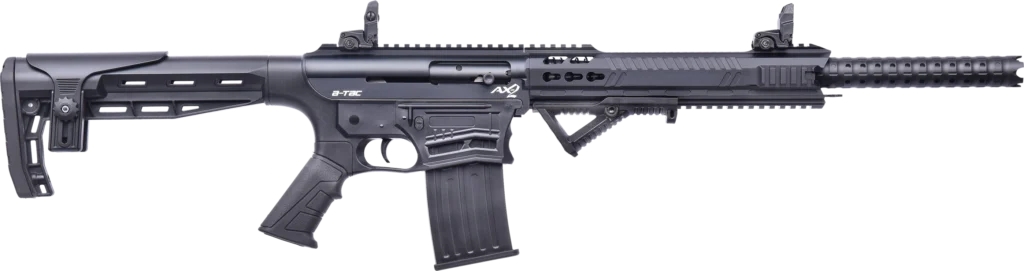 Espingarda Khan AX-2 Monoblock Semiautomática Calibre 12 Cano 18,5″ Preta
