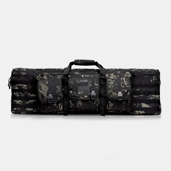 Bolsa Tática Bolsos Duplos Camuflado Black AVB GN-9013-36-D