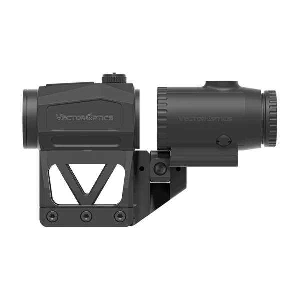 Kit Red Dot Vector Optics Scrapper 1x25 MRT + Magnificador Paragon 3x com Montagem Picatinny