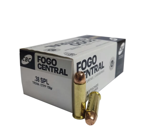 Munição CBC .38 SPL Treina ETPP 158gr Treina