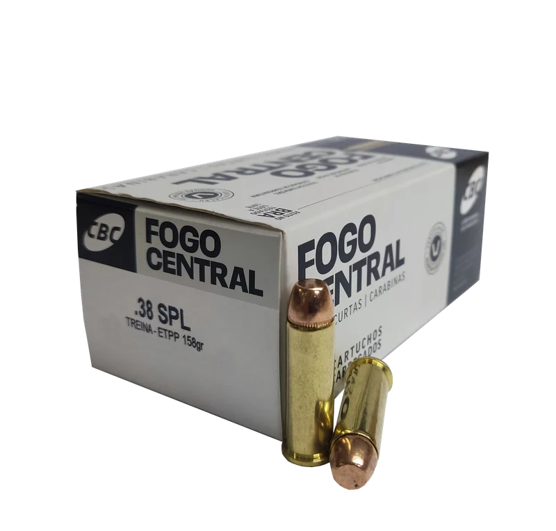 Munição CBC .38 SPL Treina ETPP 158gr Treina