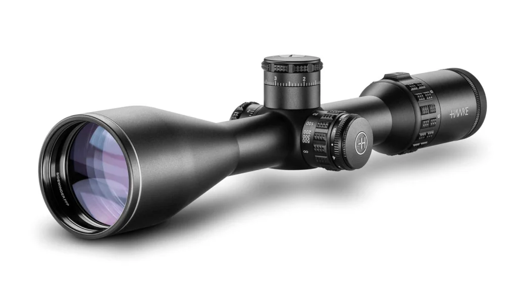 Luneta Hawke Sidewinder 30 FFP 6-24x56 FFP Half Mil Dot