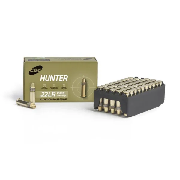 Munição CBC Cart .22 LR CHPO 33gr Hunter Hyper