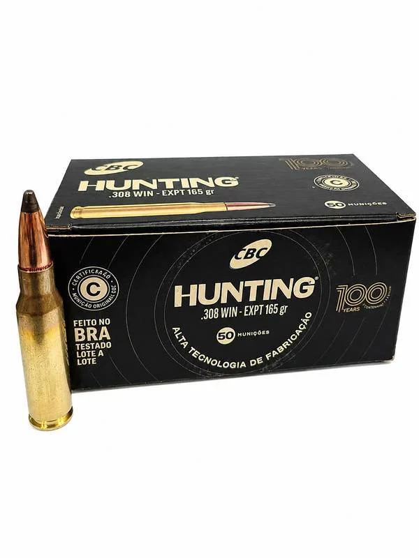 Munição CBC .308 Win EXPT 165gr 100 Anos