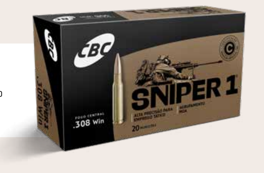 Munição CBC .223 Rem HPBT 77gr Sniper