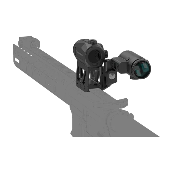Kit Red Dot Vector Optics Scrapper 1x25 MRT + Magnificador Paragon 3x com Montagem Picatinny