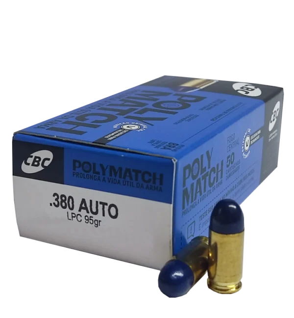 Munição CBC .380 Auto LPC 95gr Polymatch
