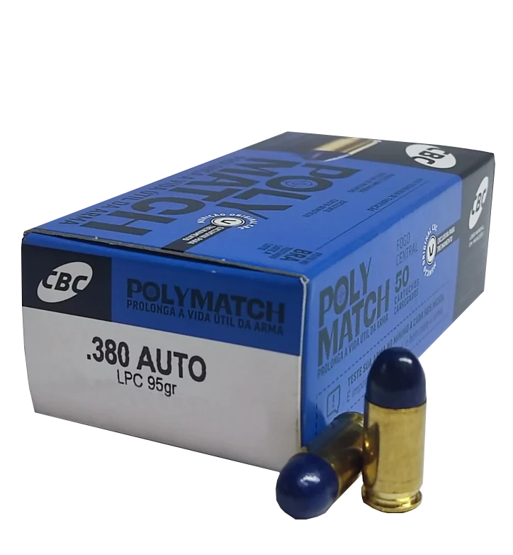 Munição CBC .380 Auto LPC 95gr Polymatch