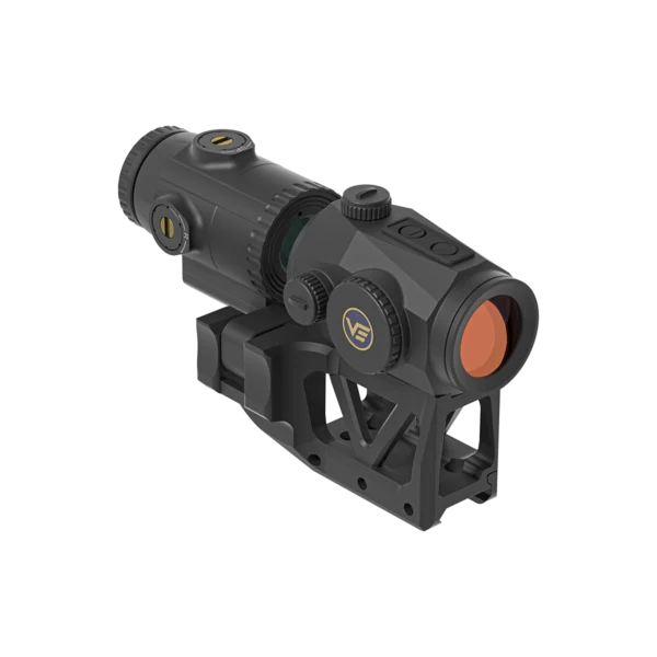 Kit Red Dot Vector Optics Scrapper 1x25 MRT + Magnificador Paragon 3x com Montagem Picatinny