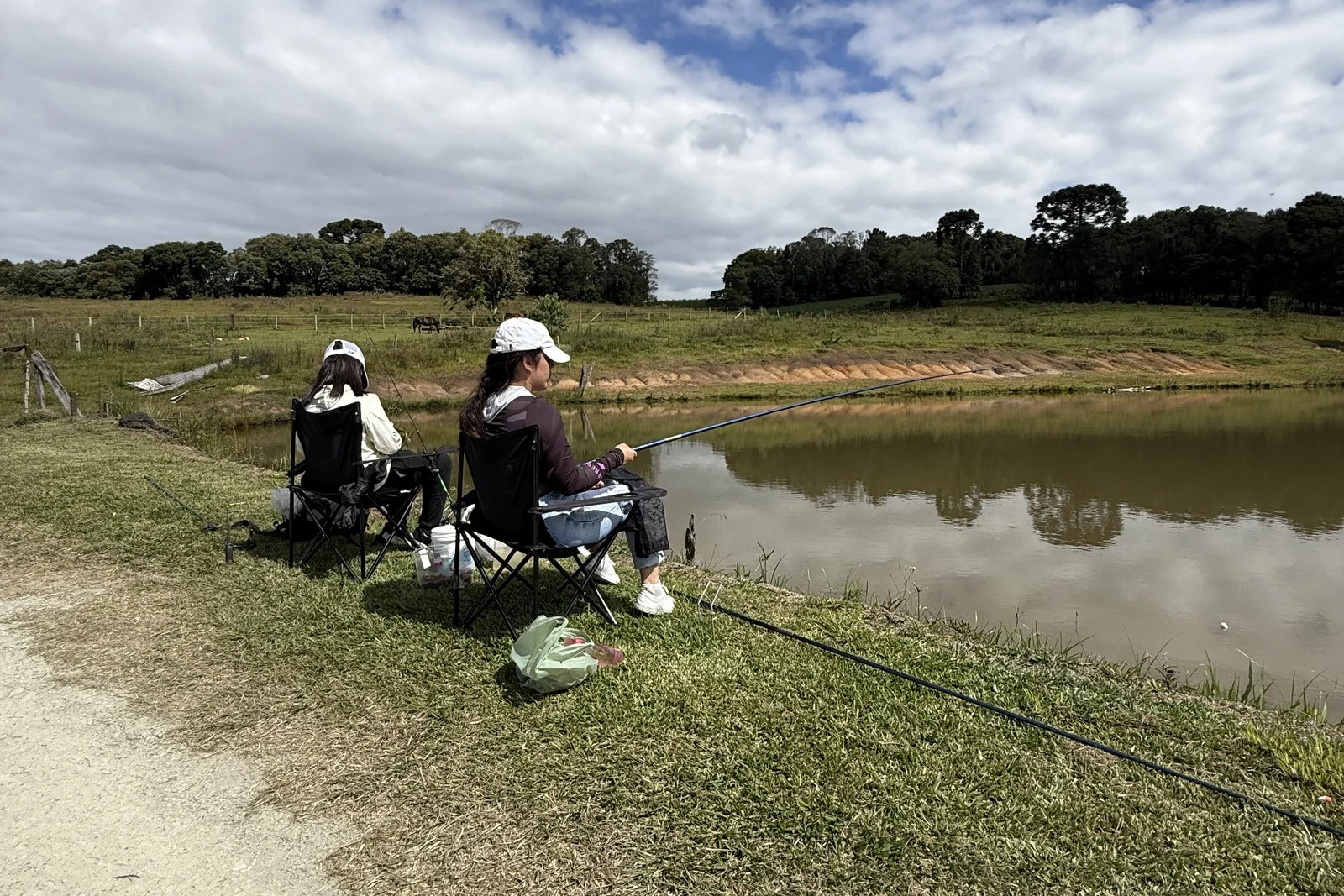 Pesca esportiva nos tanques do RUVA Clube de Campo