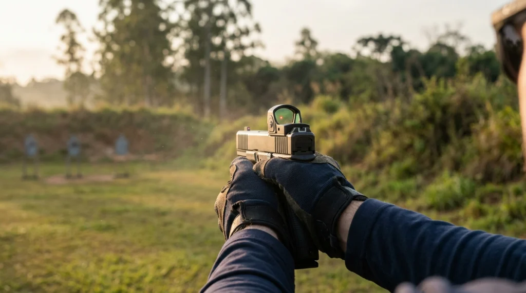 Red dot em pistola: vale a pena? Guia completo para quem está começando